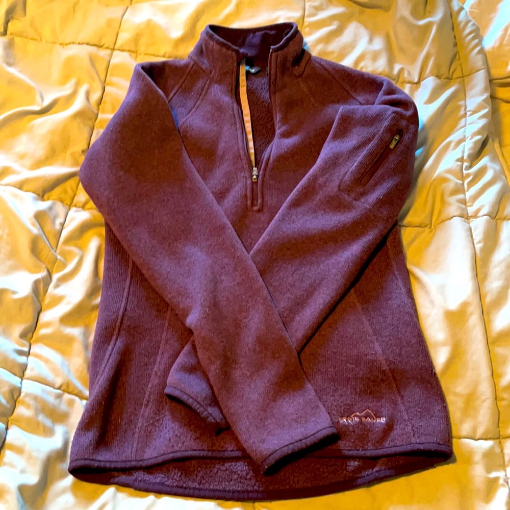 Eddie Bauer purple sweatshirt